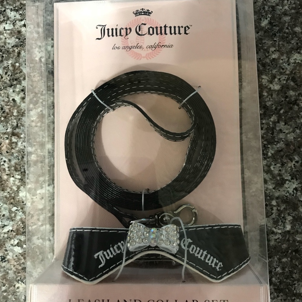 NWT Juicy Couture Leash and Collar ser